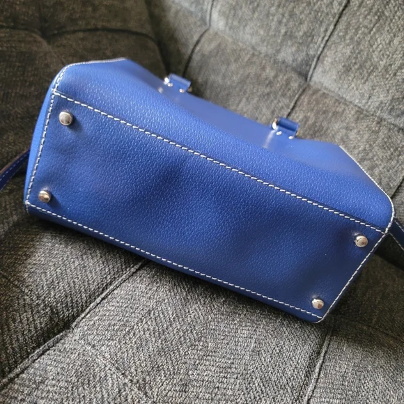 Kate Spade Alessa Wellesley Blue Leather Satchel - Picture 5 of 15